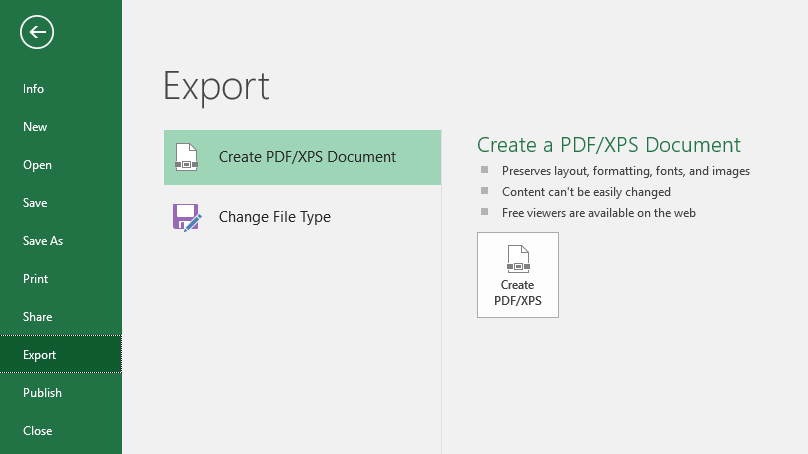 Excel u PDF